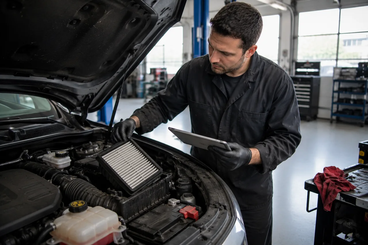 Vehicle diagnostics at Big O Tires Ladysmith
